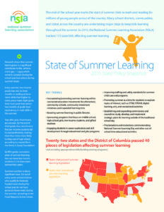 2015 State Policy Snapshot