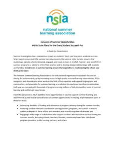 ESSA Guide for Stakeholders