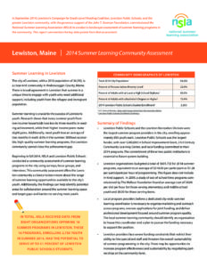 Lewiston, Maine Community Assessment Report
