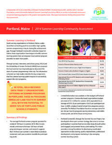 Portland, Maine Community Assessment Report