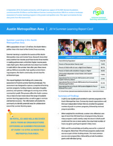Austin, Texas Community Assessment Report