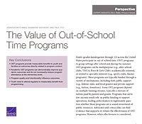 The Value of Out-of-School Time Programs