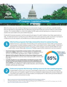 116th Congress Legislative Priorities