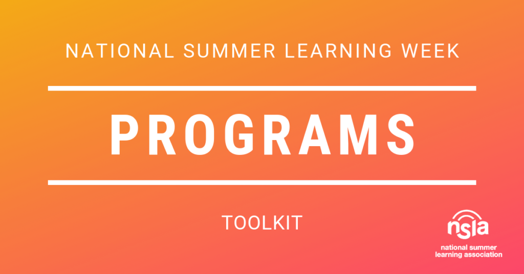 National Summer Learning Week Portal for Programs