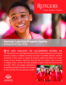 Summer Learning Program Quality (Assessment Case Study)
